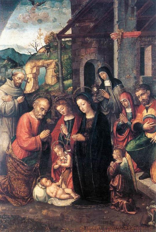 FASOLO, Bernardino Nativity se Spain oil painting art